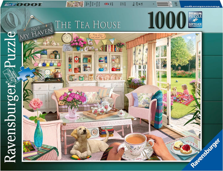 Ravensburger My Haven No.9 The Tea House 1000 Piece Jigsaw Puzzle for Adults & Kids Age 12 Years Up