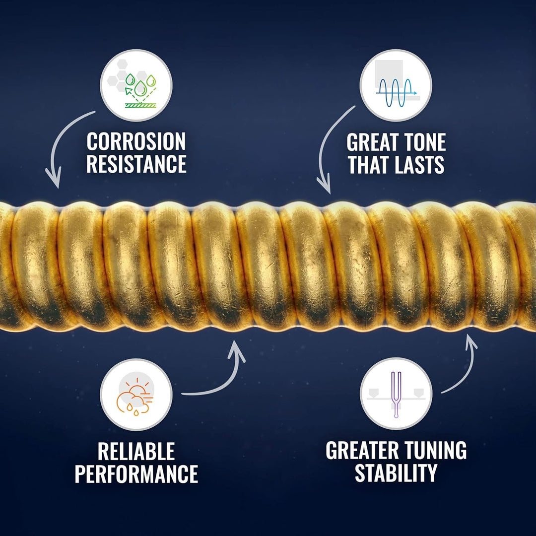 Elixir 11050 Saiten 80/20 Bronze Akustik-Gitarrensaiten mit POLYWEB Beschichtung, Light (.012-.053)