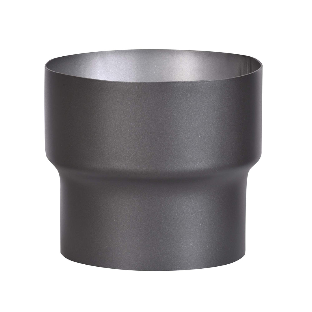 FIREFIX R150/Ü4 Übergangsstück (Erweiterung) für 2 mm Starke Rauchrohre, schwarz lackiert, von 150 m