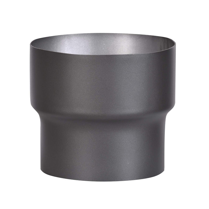 FIREFIX R150/Ü4 Übergangsstück (Erweiterung) für 2 mm Starke Rauchrohre, schwarz lackiert, von 150 m