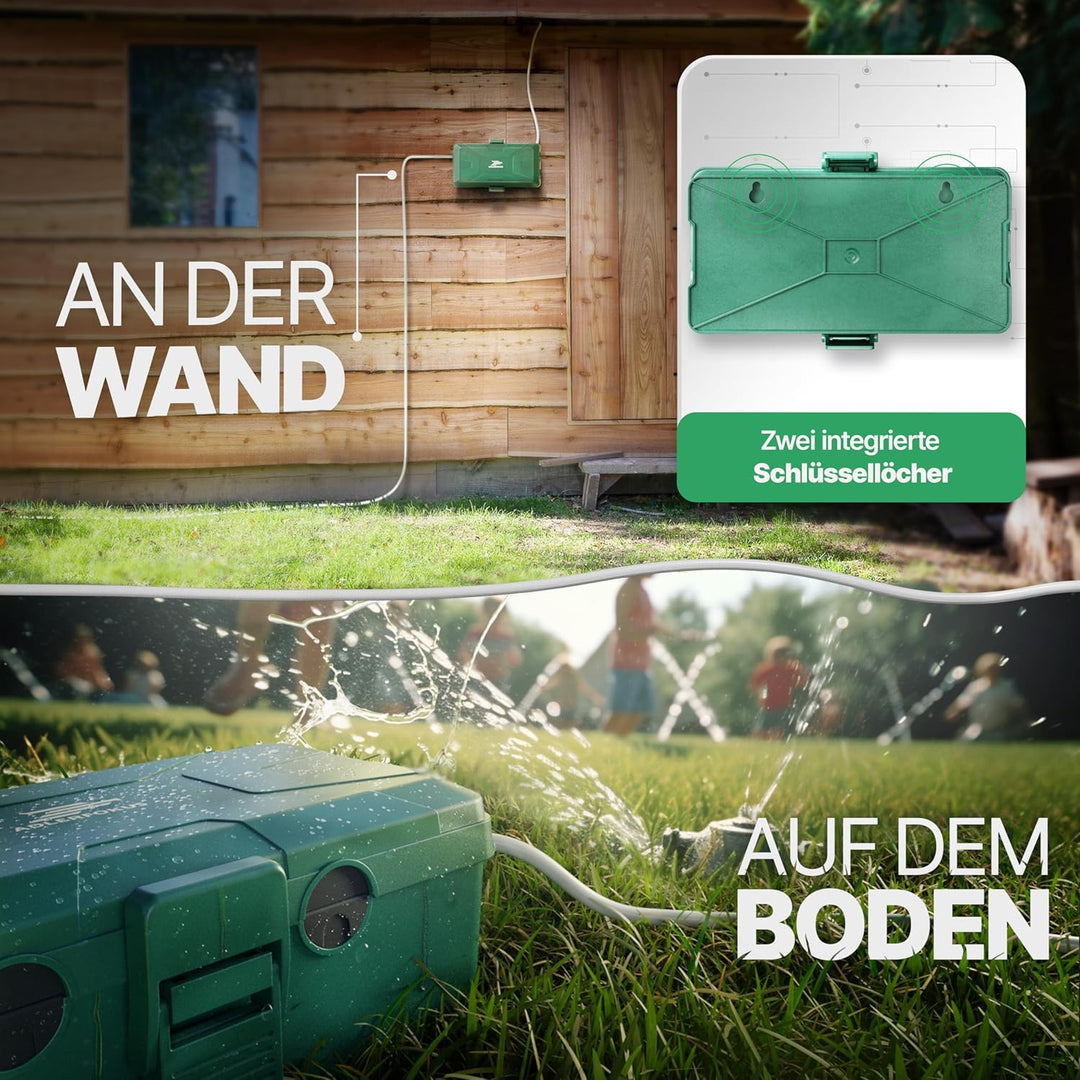 Kabelbox wasserdicht IP54 [Das Original] Safe Box - Sicherheitsbox - Outdoor Box wasserdicht - Steck