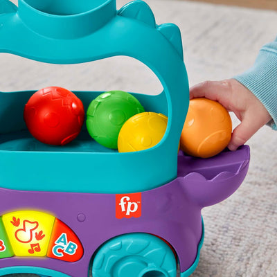 Fisher-Price Dinosaurier Schleppspielzeug mit Kugeln, Lichtern und Geräuschen, für Babys + 1 Jahr (M