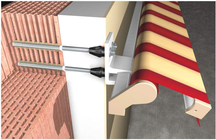 fischer Abstandsmontagesystem Thermax 12 / 110 M12 für Dämmstoffe, Dämmstoffdübel zur Befestigung ho