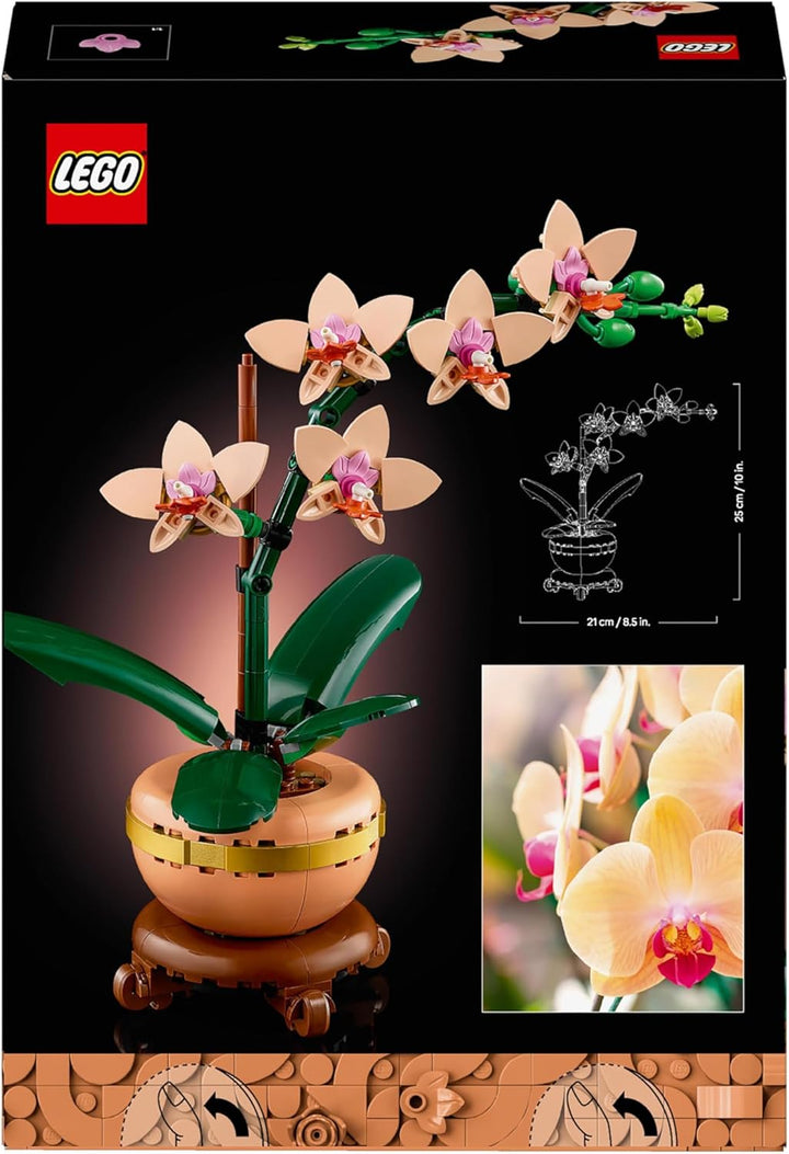 LEGO Botanicals Mini-Orchidee - Kunstblumen Set - Deko fürs Wohnzimmer oder Büro - Geschenk für Frau