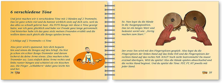 XDrum Bongos Club - 6" Macho und 7" Hembra - Naturfelle - professionelles Stimmsystem - Schwarz sati