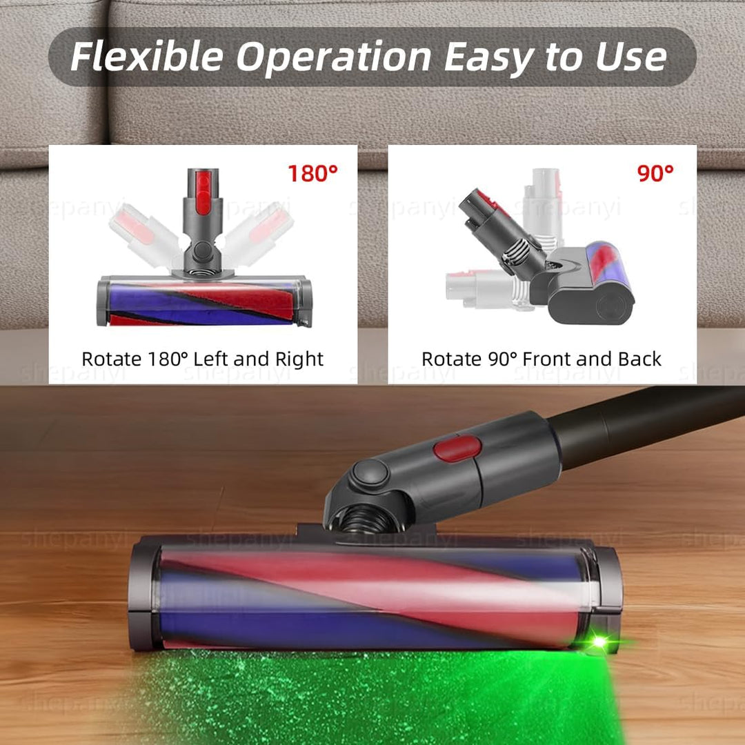 LED-beleuchtete Soft-Roller-Bodendüse, Bürstenkopf kompatibel mit Dyson V7/V8/V10/V11/V15 Staubsauge