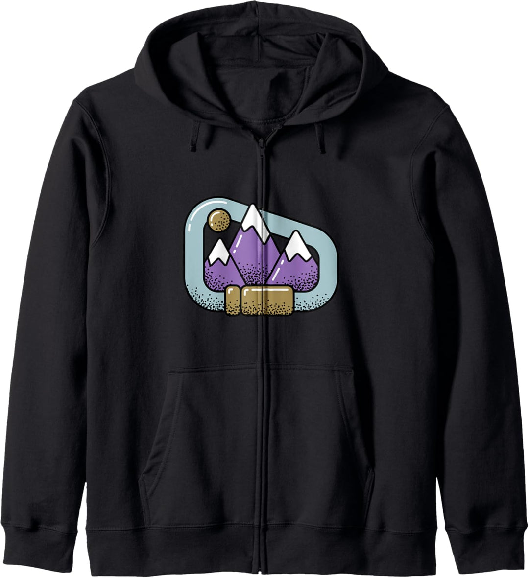 Klettern Design mit Bergen für Kletterer und Kletterinnen Kapuzenjacke