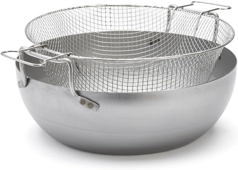DE BUYER Frittierbehälter, rund, Blech, ohne Korb Diámetro 40, Diámetro 40