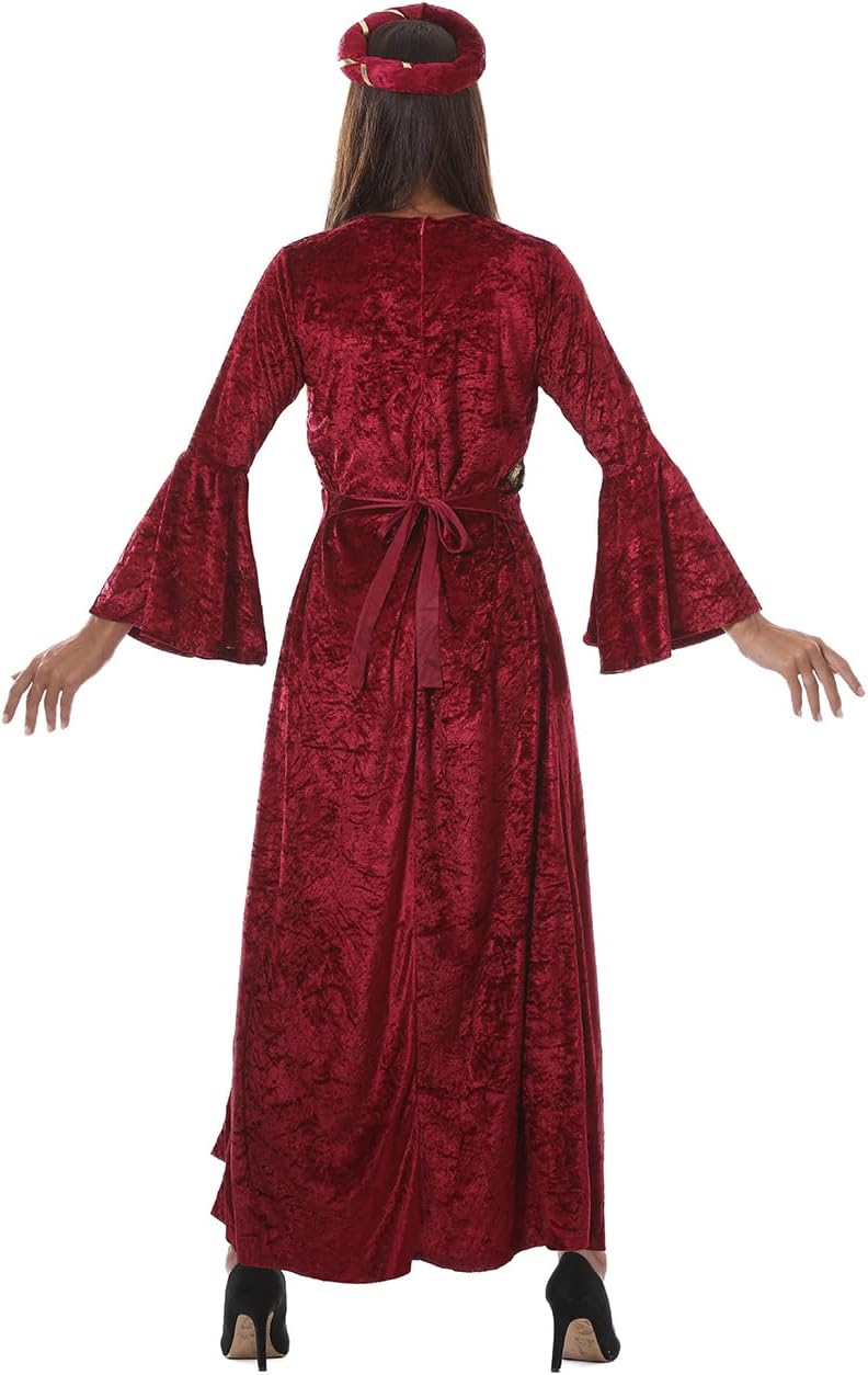 rotes Renaissance Prinzessin Kostüm für Damen in Gr. M-XL , Grösse:XL