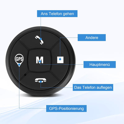 Auto Lenkrad Fernbedienung, Lenkrad Steuertasten GPS DVD Drahtlose Steuerung Lenkrad Steuertaste Lau