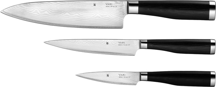 WMF Messerset 3-teilig YARI 3 Messer Küchenmesser geschmiedet japanischer Klingenstahl 67 Lagen & Sa