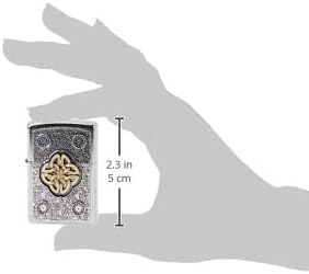 Zippo 207 Celtic Knot-Street Chrome Feuerzeug, silber, one