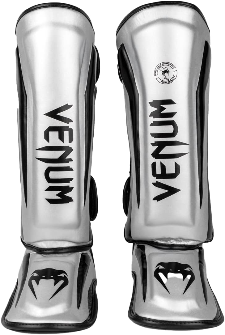 Venum Elite Boxen Schienbeinschutz M Silber/Schwarz, M Silber/Schwarz
