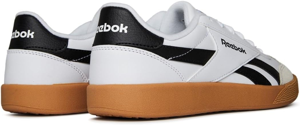 Reebok Unisex Smash Edge S Sneaker 36 EU White Black Gum, 36 EU White Black Gum