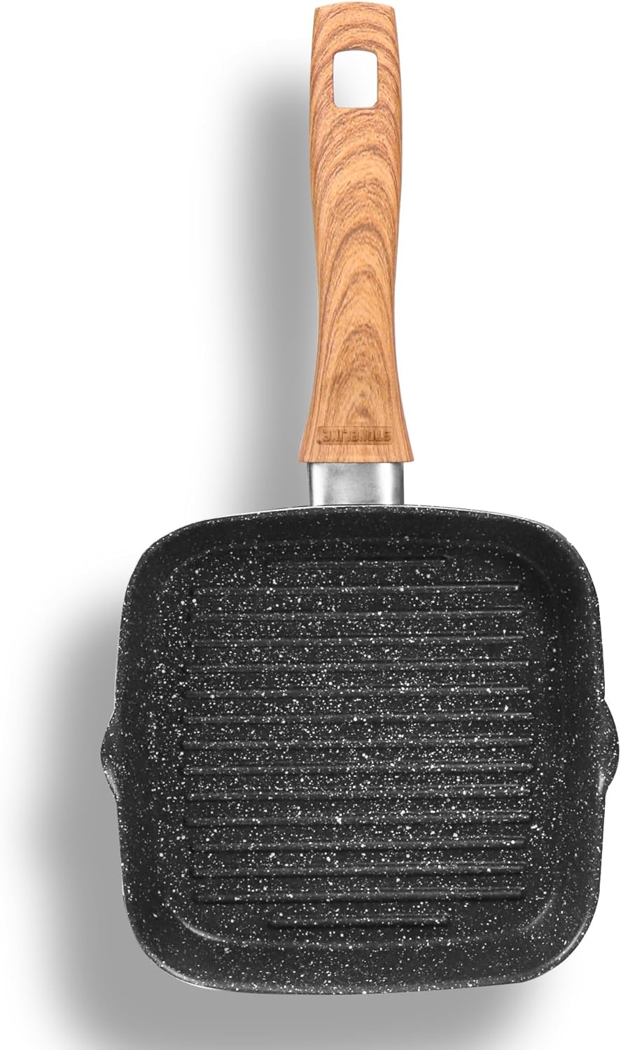 STONELINE® Back to Nature Grillpfanne 16 x 16 cm, mit 2 Ausgüssen 16 cm Back To Nature, 16 cm Back T