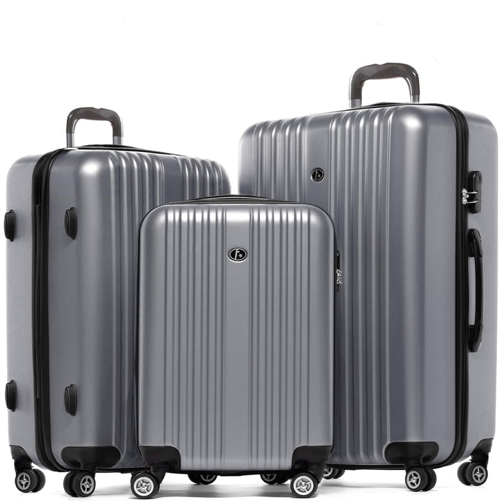 FERGÉ Koffer Kofferset Hartschale 3-teilig Toulouse Trolley-Set - Handgepäck 55 cm, L und XL 3er Har