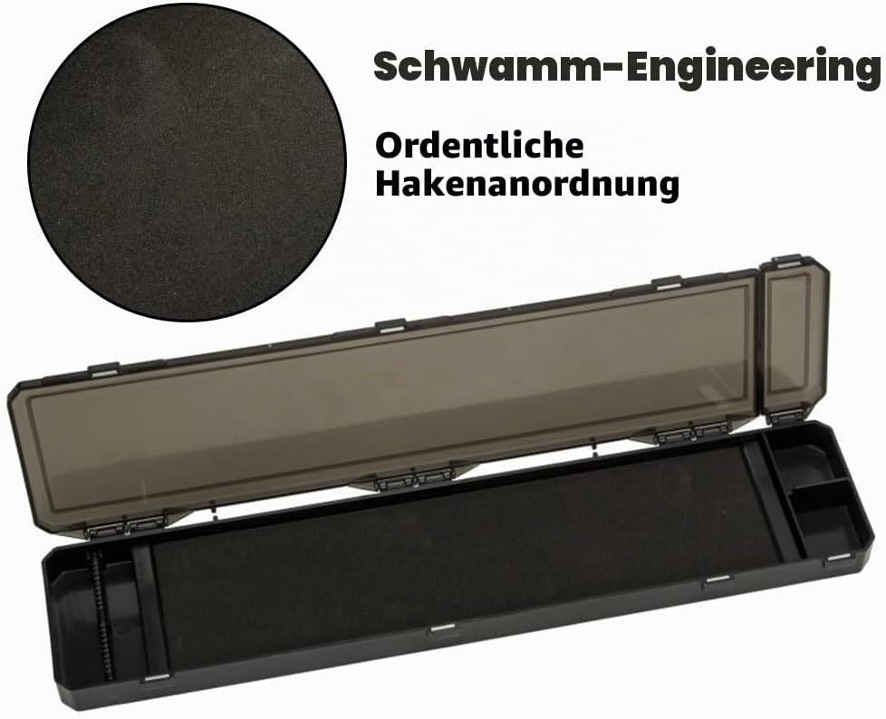 Stiff Hair Rig Box, Magnetischer Angelhaken Aufbewahrungskoffer, Karpfen Angelschnur Behälter mit Or