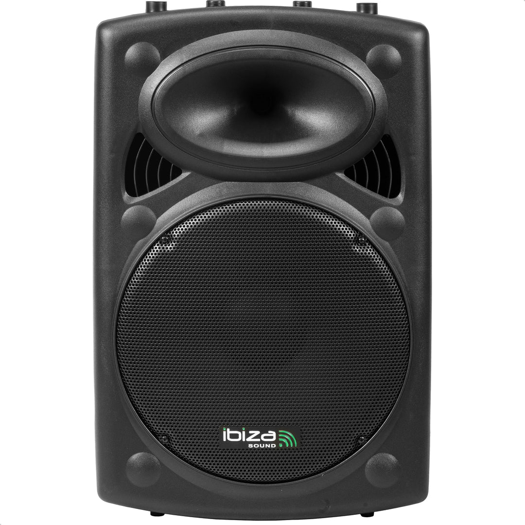 Ibiza - SLK15A-BT - 15"/38cm, 800W Plug & Play Aktivlautsprecher mit integriertem Verstärker - Bluet