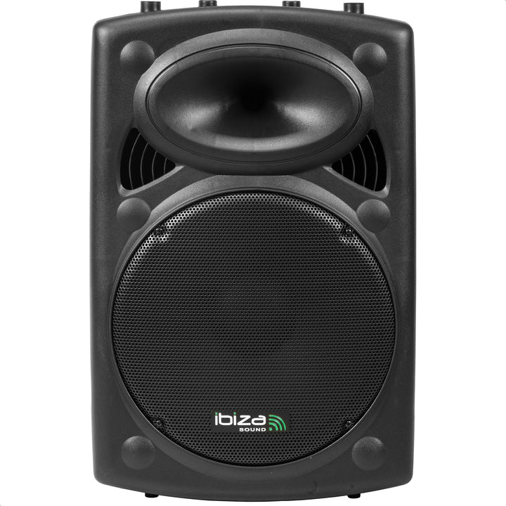 Ibiza - SLK15A-BT - 15"/38cm, 800W Plug & Play Aktivlautsprecher mit integriertem Verstärker - Bluet