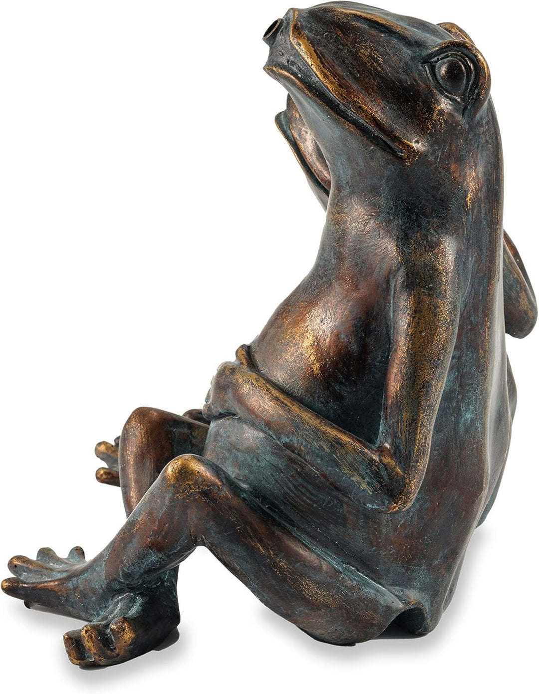 Solarbetriebener Wasserspeier Froschpaar - inkl. Solar Teichpumpe 8 Watt 380 l/h - Masse ca. 200 x 1