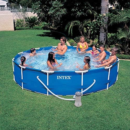 Intex – Swimming-Pool mit Metallrahmen (Intex 56996FR) [Italienische Version]. 366 x 76 cm, 366 x 76