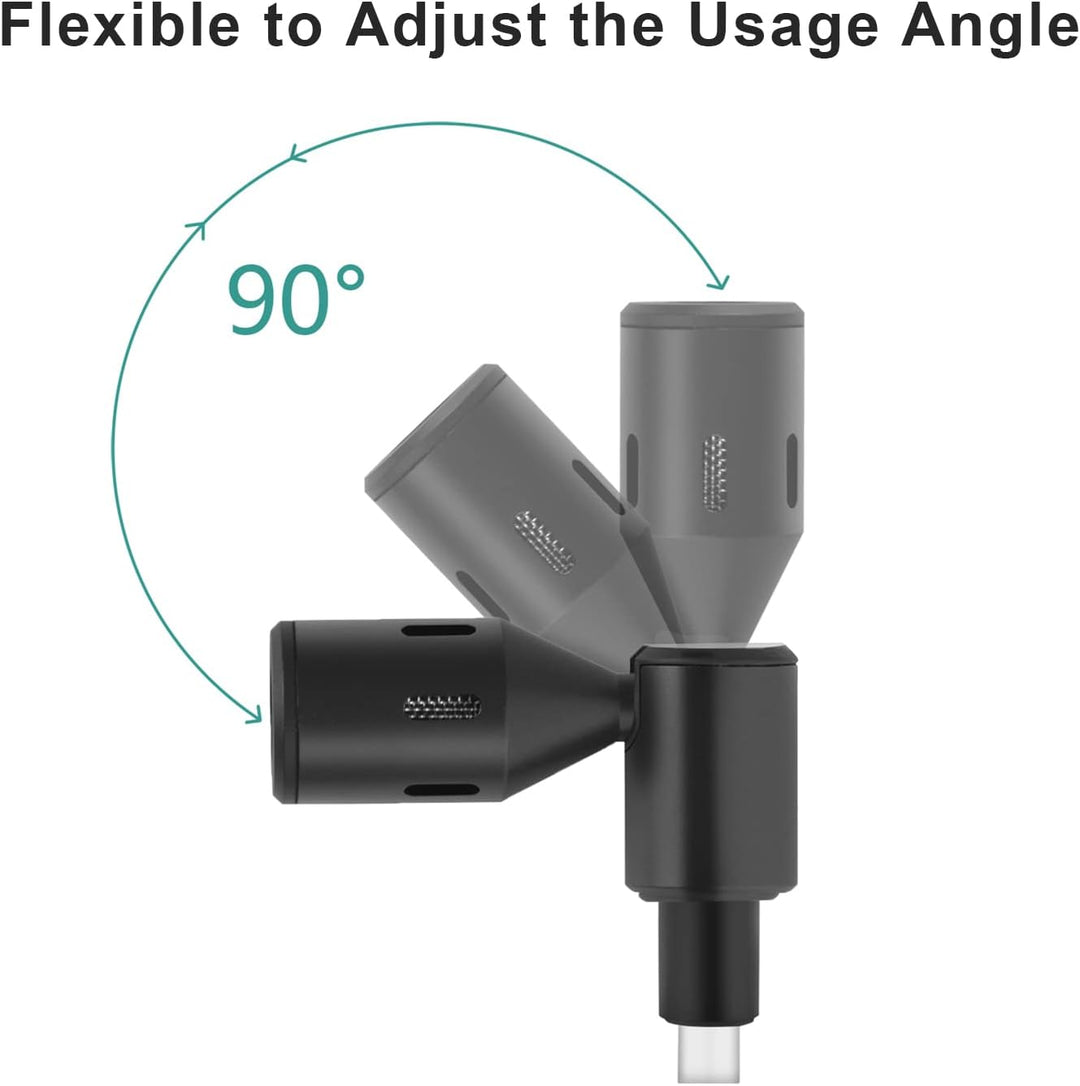 Andoer Mini Plug-in Smartphone Mikrofon Handy Mic Niere Tonabnehmer Typ-C Stecker 90° Winkel einstel