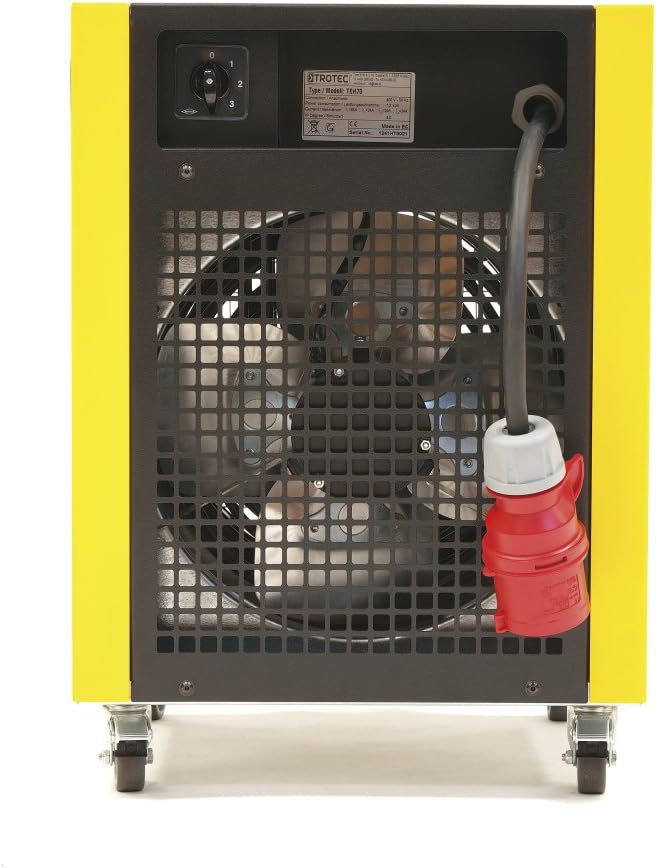 TROTEC TEH 70 Elektroheizer, Bauheizer mit 12 kW, widerstandsfähiger Schutzlackierung, extrem wartun