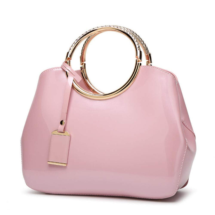 AlwaySky Damen Handtaschen, Damen Top Griff Taschen, Lackleder stilvolle Tote Schultertasche Handtas