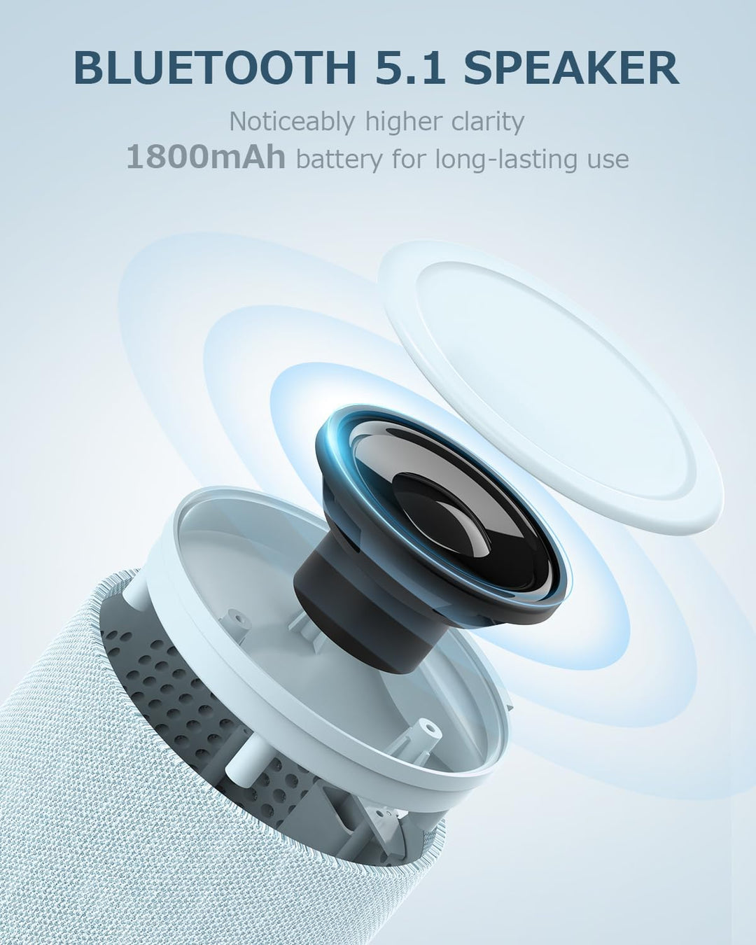 COLSUR Bluetooth Lautsprecher, Mag-Safe Kabelloses Ladegerät, Bluetooth Lautsprecher mit Nachtlicht,