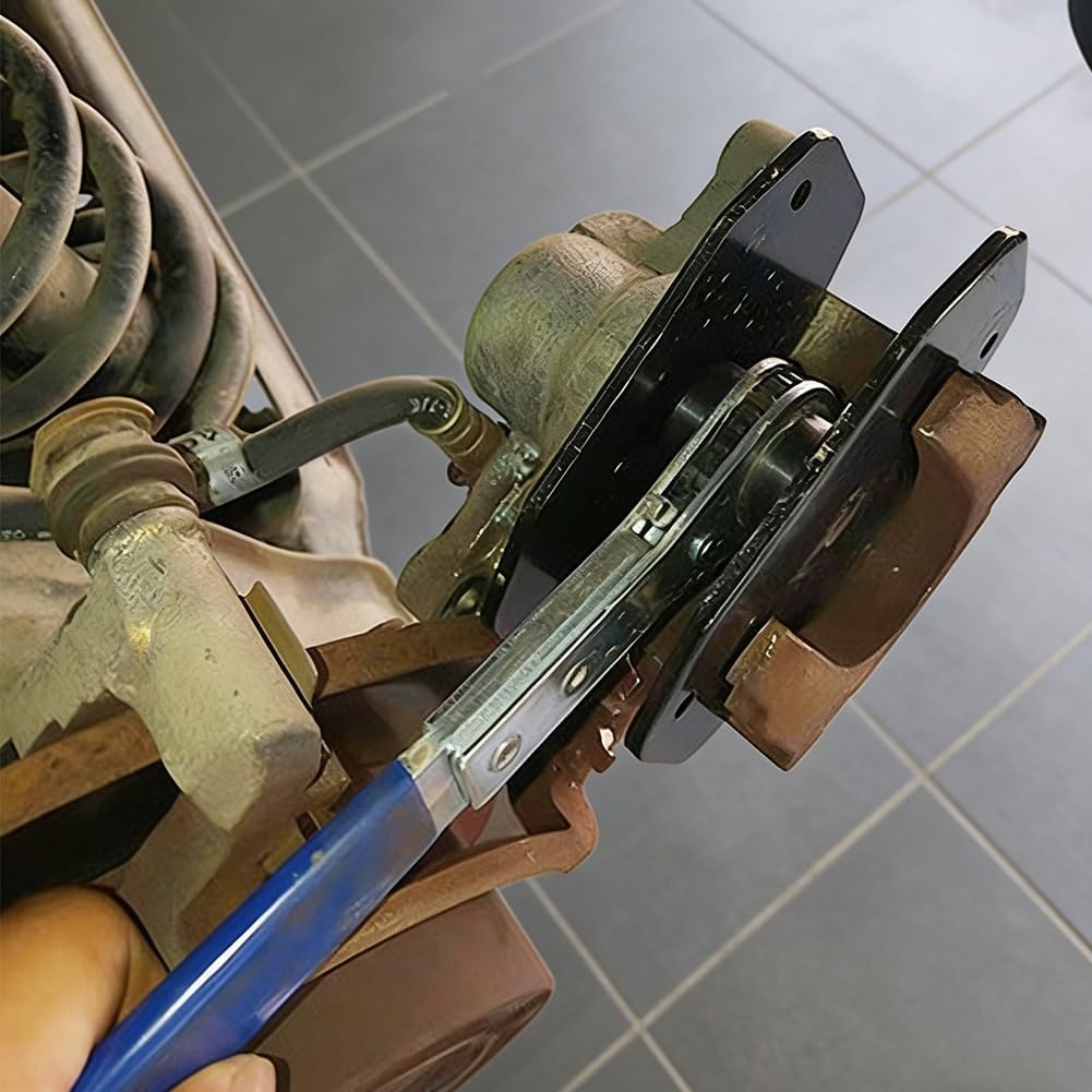 Bremskolbenrücksteller Auto, Bremssattel Presswerkzeug 360° Bremskolben Rücksteller mit Ratschenfunk