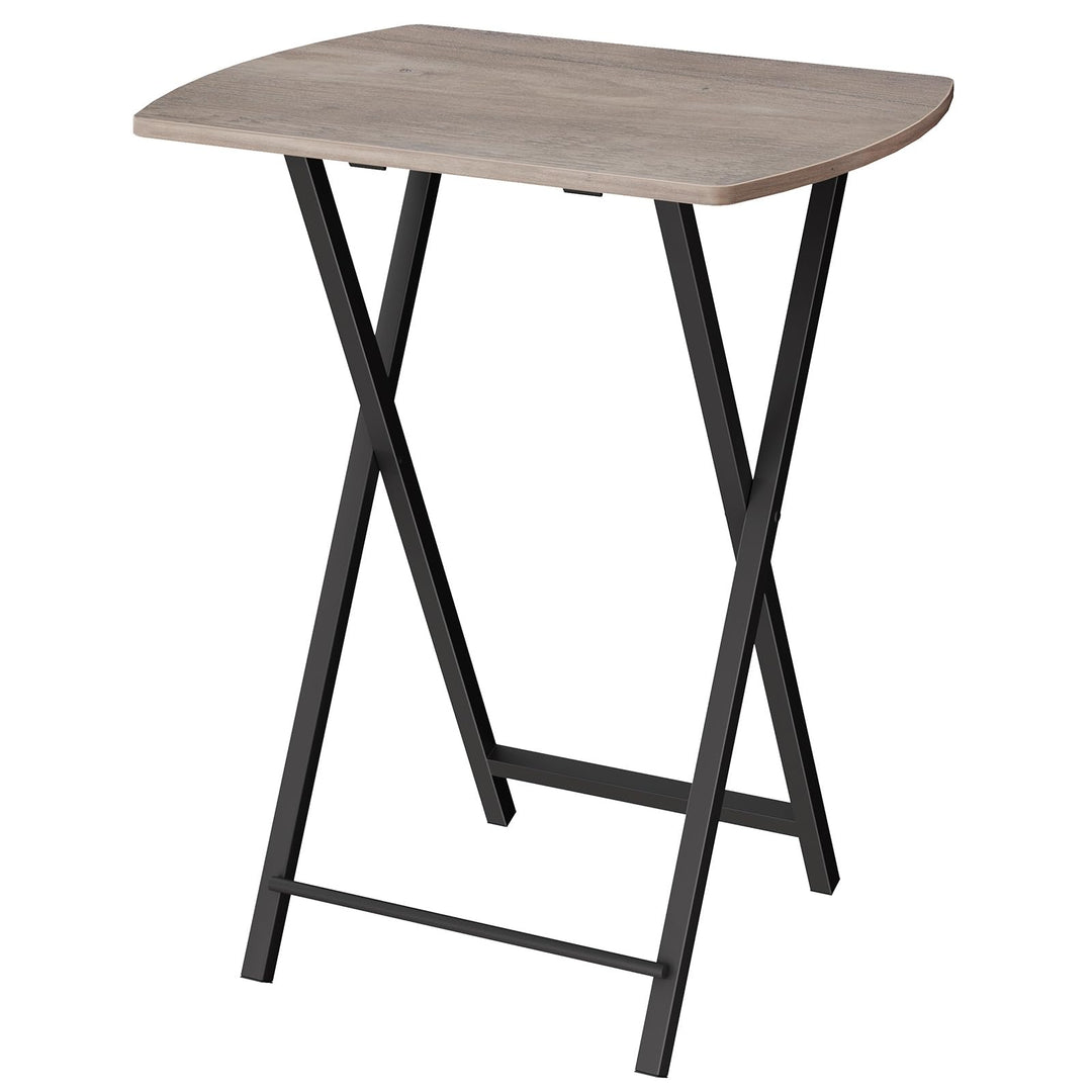 HOOBRO Beistelltisch Klappbar, Kleiner Sofatisch, Tablett Tisch, Kaffeetisch TV Tray im Industriesti