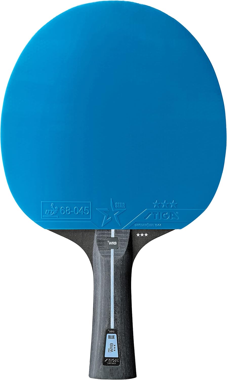 STIGA Tischtennisschläger Pro WRB Blue Edition - 3-Sterne Tischtennis Schläger mit Blauem Belag