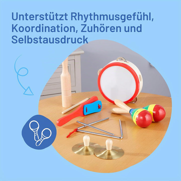 Melissa &amp; Doug Eine Band im Kasten | Musikinstrumente | Musikalisches Spielzeug für Kinder | 3+ | Ge