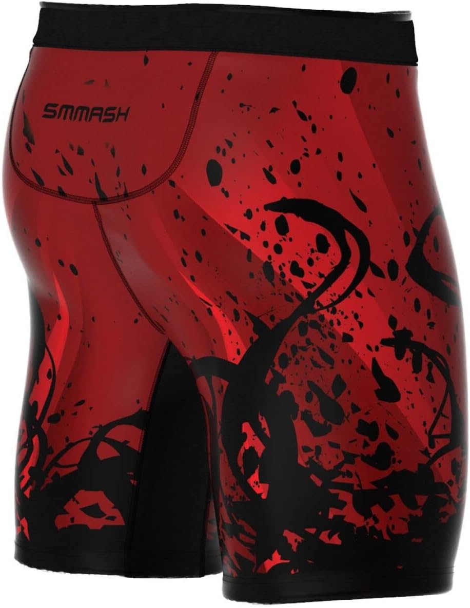 SMMASH Pro Shorts Vale Tudo Herren, Kampfsport Kurze Hose, Perfekt für BJJ, Krav MAGA, MMA, Atmungsa