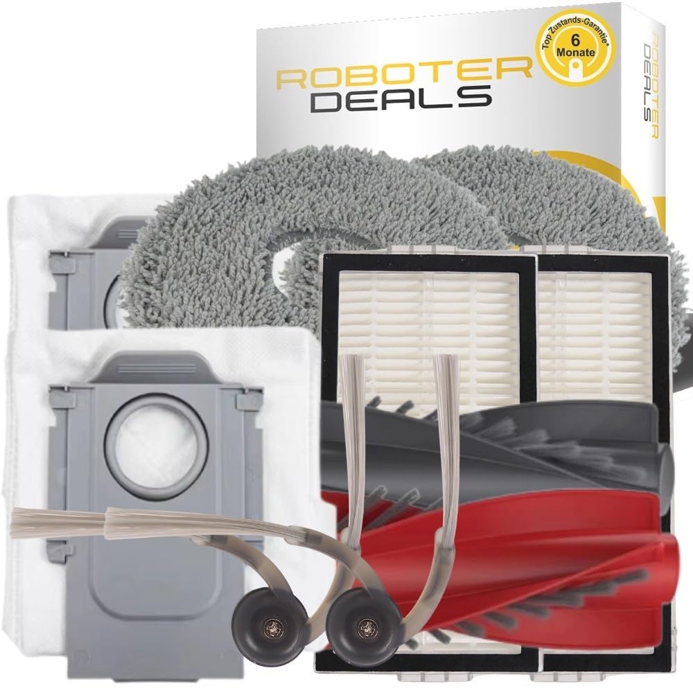 Roboter Deals - Zubehör Set, Ersatzteile Kit für Roborock Saros 10R (2X Filter, 1x Hauptbürste, 2X P