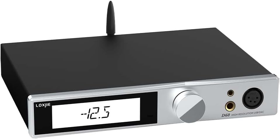LOXJIE D60 HiFi Kopfhörerverstärker Decoder 6,35 mm/4,4 mm Kopfhörer Jack 300Ω 700mW x 2 Bluetooth 5