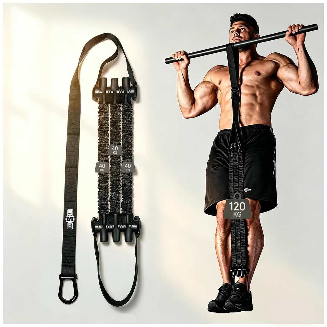 INNSTAR Klimmzugband, Verstellbar Resistance Bands Pull Up Klimmzughilfe, Innovative Klimmzug Bänder