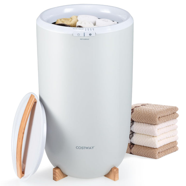 COSTWAY 20L Handtuchwärmer, Deckenwärmer mit Timer &amp; automatischer Abschaltung, Handtuchbehälter ele