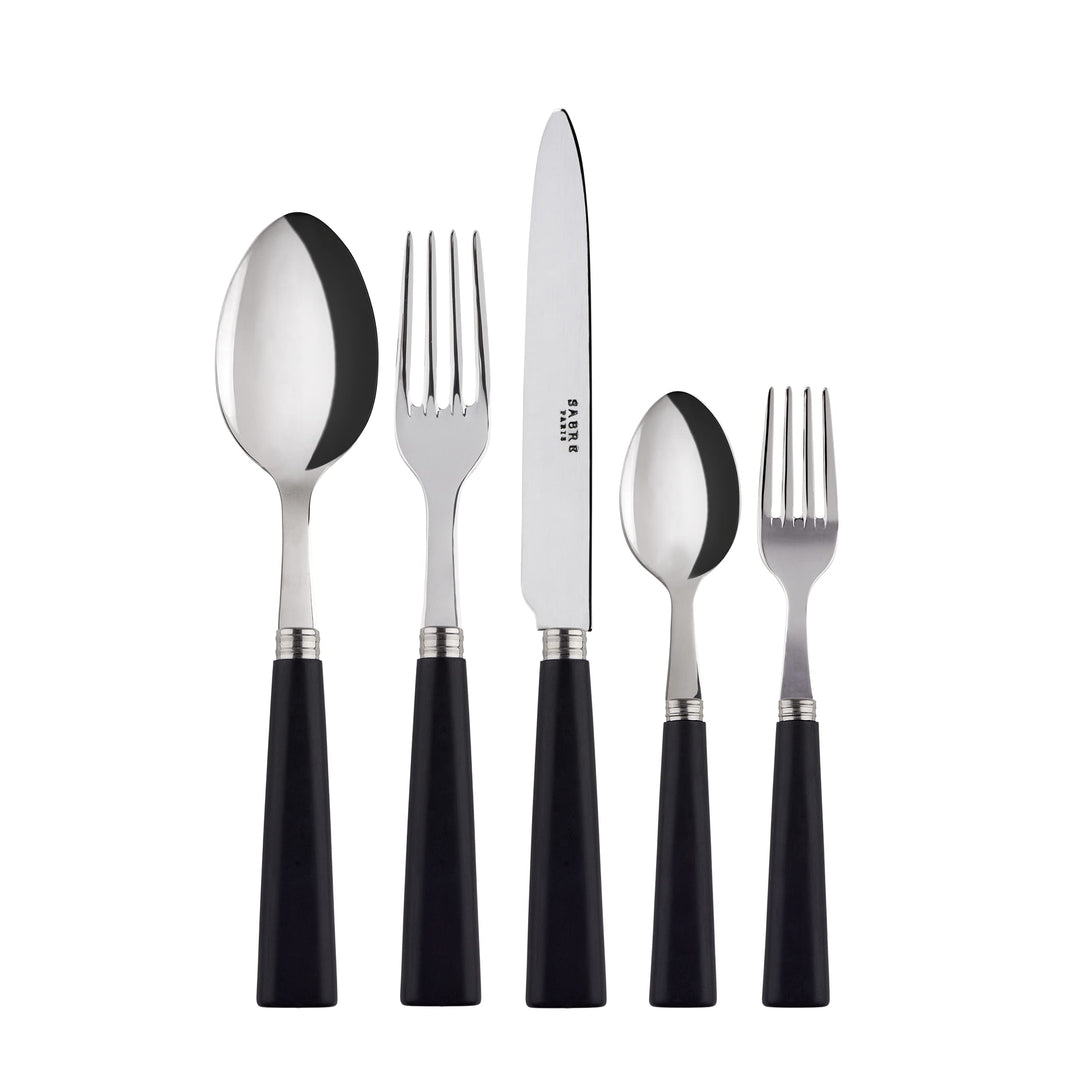 SABRE PARIS - Tafelbesteck, 5-teilig - Nature - Messer, Gabel, Esslöffel, Teelöffel &amp; Kuchengabel -