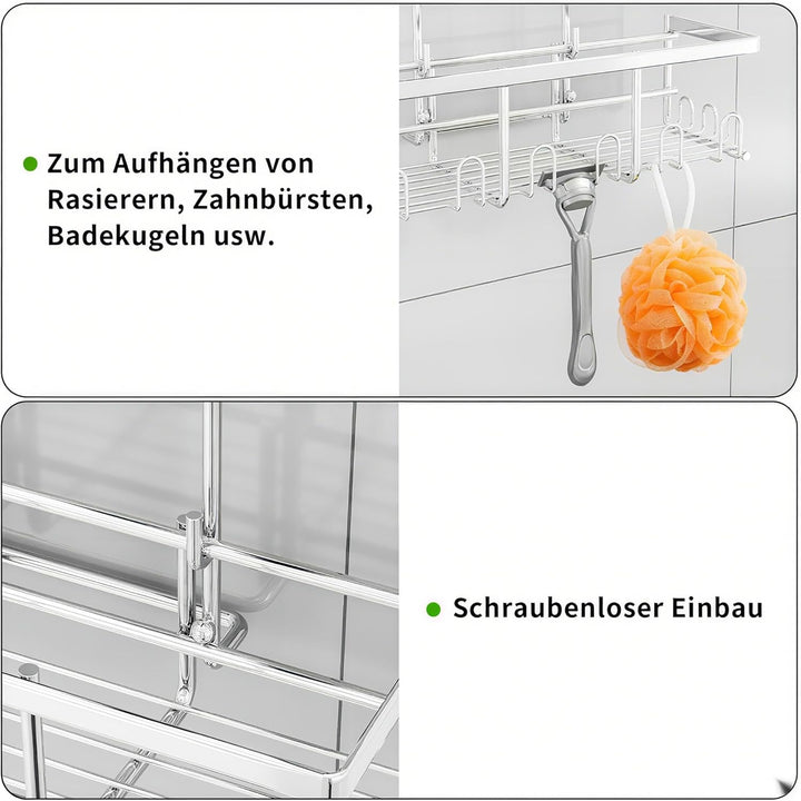 Duschregal Hängen Duschablage Ohne Bohren - Duschablage Zum Hängen Shampoo Halterung Für Dusche Dusc