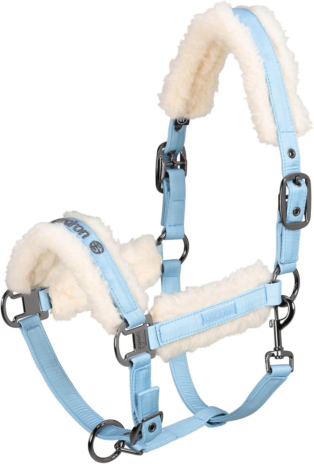 Eskadron Halfter Doublepin Glossy Evo-Wool Reflexx 2023 hellblau WE, hellblau WE
