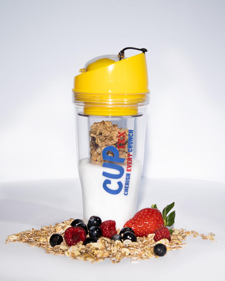Generisch Müslibecher für Unterwegs für Cornflaks Müsli CerealCup to Go ohne Löffel Tragbar Cupixx (