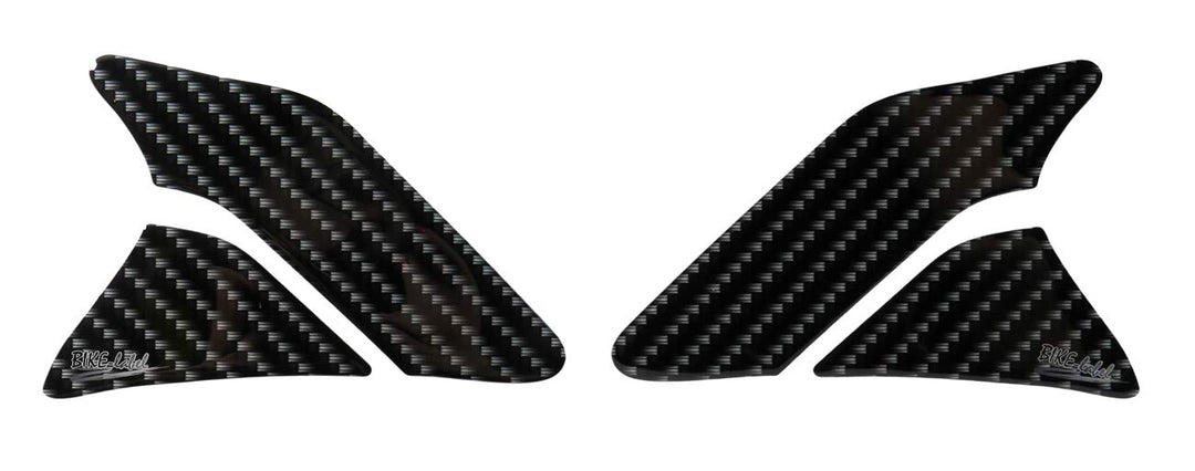 BIKE-label Seitentank Tankpad Motorrad Aufkleber Carbon-Optik Schwarz 800702