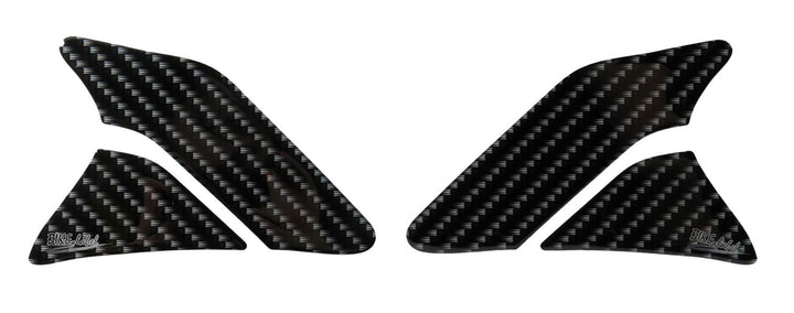 BIKE-label Seitentank Tankpad Motorrad Aufkleber Carbon-Optik Schwarz 800702