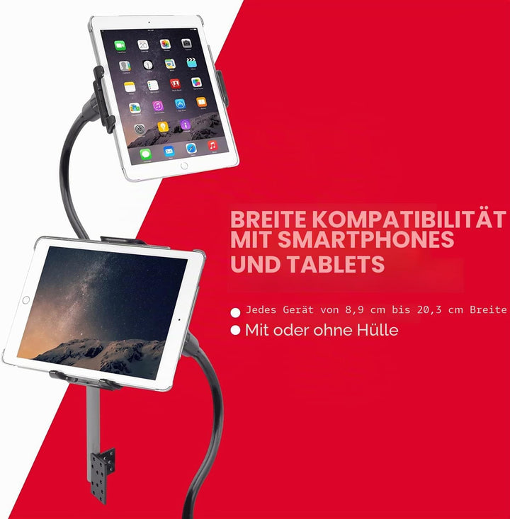 Macally CARFLOORMOUNT, anschraubbare Auto-Halterung für Auto-/LKW-Sitzschiene, verstellbar für Handy