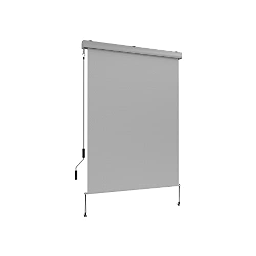 Grindi - Senkrechtmarkise Aussenrollo Balkonrollo, Sonnenschutz und Sichtschutz, Handkurbelmechanism