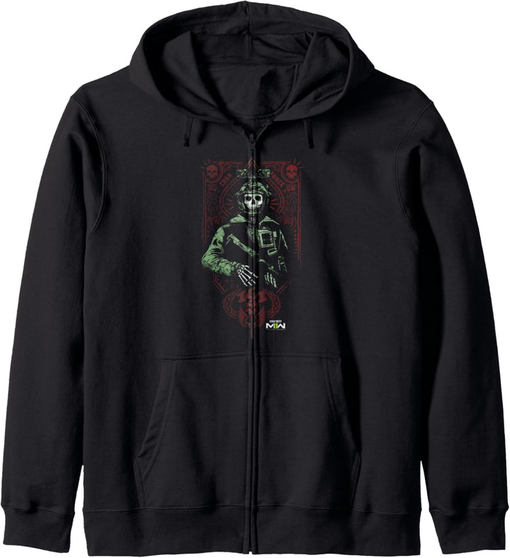 Call of Duty: Modern Warfare 2 Ghost Playing Card Portrait Kapuzenjacke