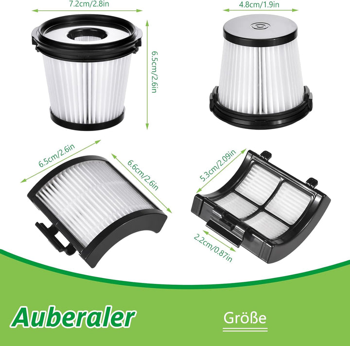 IW3611DE Replacement filters for Shark IW3611, IW1611 Detect Pro Vacuum Cleaner, 1 HEPA Filter, 1 Ba