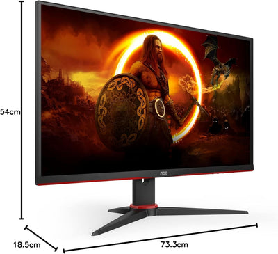 AOC Gaming 27G2SAE - 27 Zoll FHD Monitor, 165 Hz, 1ms, FreeSync Premium (1920x1080, VGA, HDMI, Displ