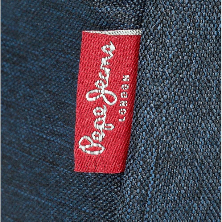 Pepe Jeans Fenix Umhängetasche, mittelgross, Blau, 17 x 22 x 6 cm, Polyester mit Details aus Kunstle